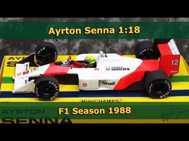 Ayrton Senna - McLaren Honda MP4/4 - F1 Season 1988 - Minichamps 1:18 model car