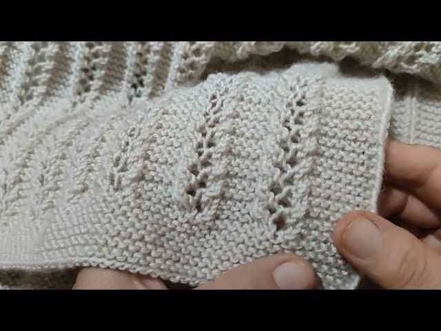 Her detayıyla İki şiş yelek örneği