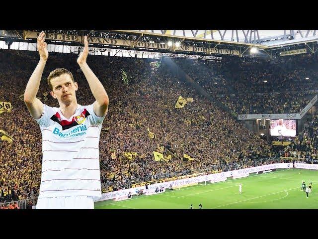 Unbelievable moment |  | BVB Fans celebrate Leverkusen Player Sven Bender