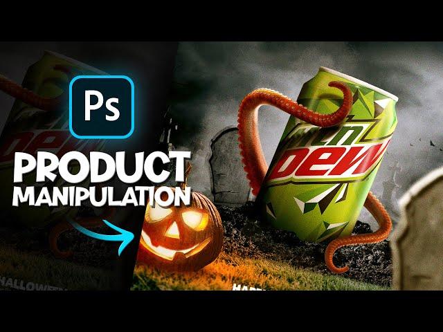 Product Manipulation Advertising design for Halloween | Photoshop Tutorial