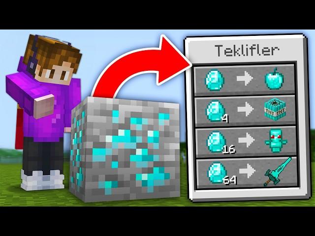 Minecraft ama BLOKLARLA OP TAKAS YAPABİLİYORUM!