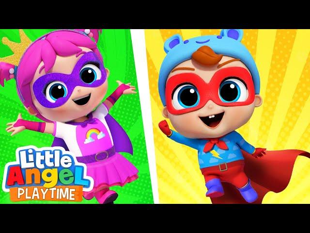 Super Heroes | Fun Sing Along Songs by Little Angel Playtime