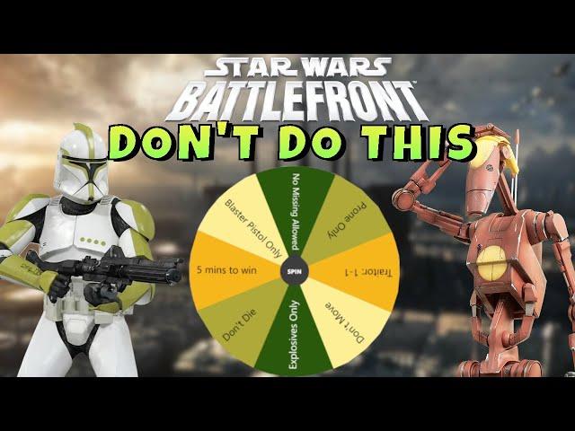 Can you beat Star Wars Battlefront (2004) in all the ways you shouldn't?