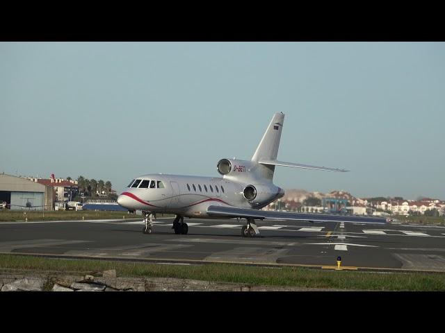 Dassault Falcon-50EX (D-BETI) rwy04 takeoff San Sebastian (EAS/LESO)