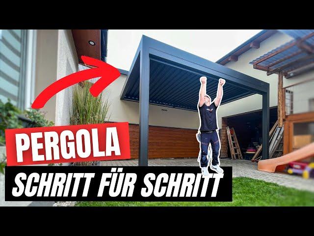 Wie baut man eine Pergola auf unebenem Boden? Pergolux aufbauen