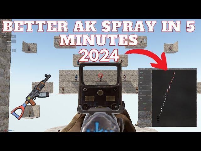 How to get better ak spray in 2024 | 5 Minutes | Rust tutorial | F1 Binds