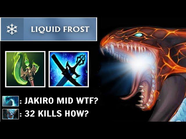 NEXT LEVEL CARRY Jakiro Counter Lina Mid Most Crazy Late Game Fights Imba Parasma Build WTF Dota 2