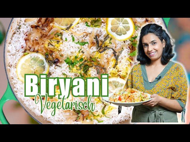 Vegetarisches Biryani Rezept (Paneer Biryani)