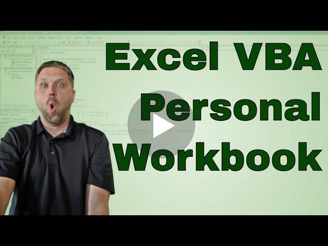 EverydayVBA Personal Workboook Setup and Recording Macros