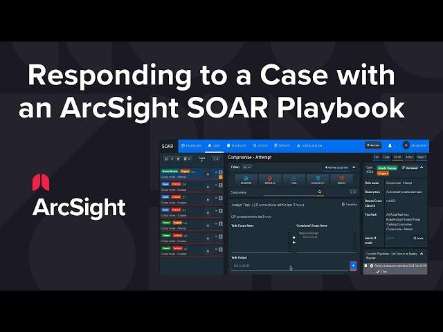 Responding to a Case with an ArcSight SOAR Playbook | CyberRes SME Submission