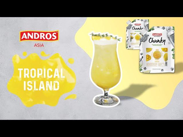 Tropical Island - Just cooling the summer with the oolong and soda combination| ANDROS ASIA