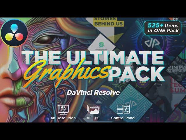 Ultimate Motion Graphics Pack  DaVinci Resolve Templates 