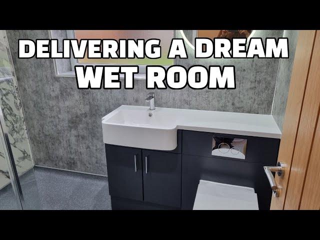 Complete wet room second fix