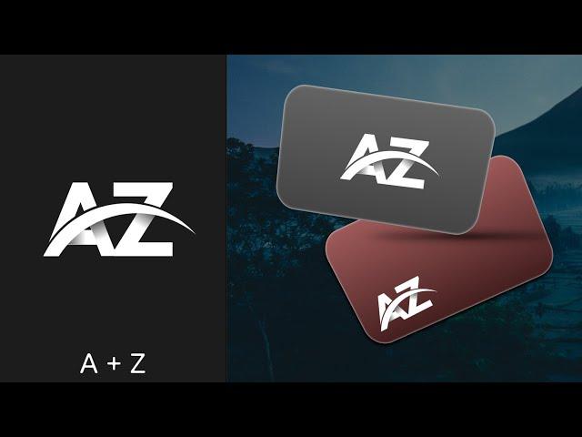 A + Z Logo Design in Pixellab | Monogram Logo Design | atulzalaedits