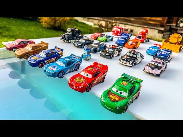 Disney Pixar Cars Lightning Mcqueen, Dinoco, Mater, Hudson, Axlerod, Finn, Frank, Guido, Mack, Shu