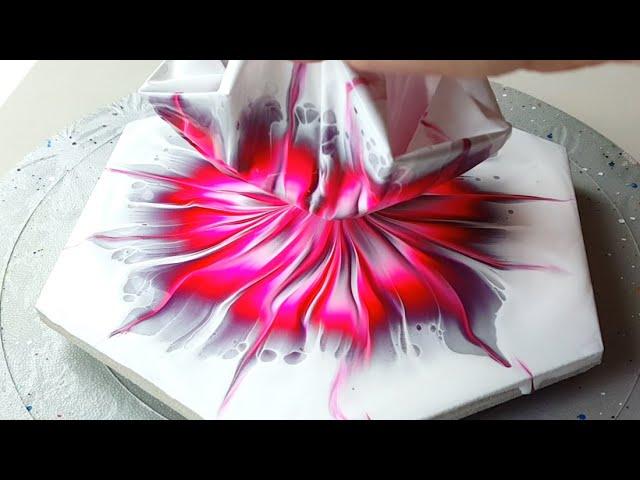 (713) So beautiful pink flower | Reverse dip | Easy Painting for beginners | Designer Gemma77