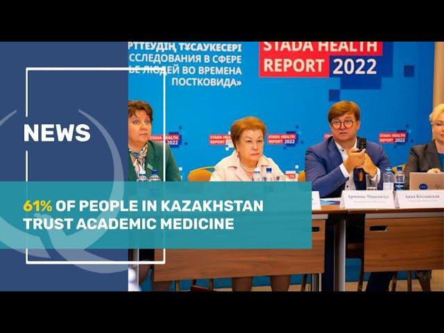 61% of people in Kazakhstan trust academic medicine. Qazaq TV