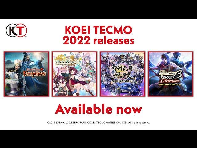 KOEI TECMO 2022 Releases - Available Now