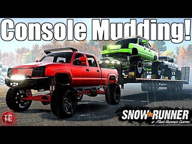 SnowRunner: 05 Cateye Duramax GOES MUDDING ON CONSOLE & MORE!