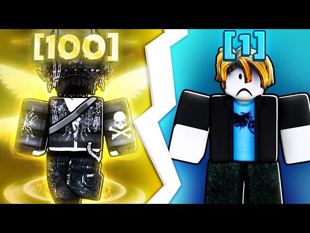 Level 100 vs Level 1 In Roblox Bedwars..