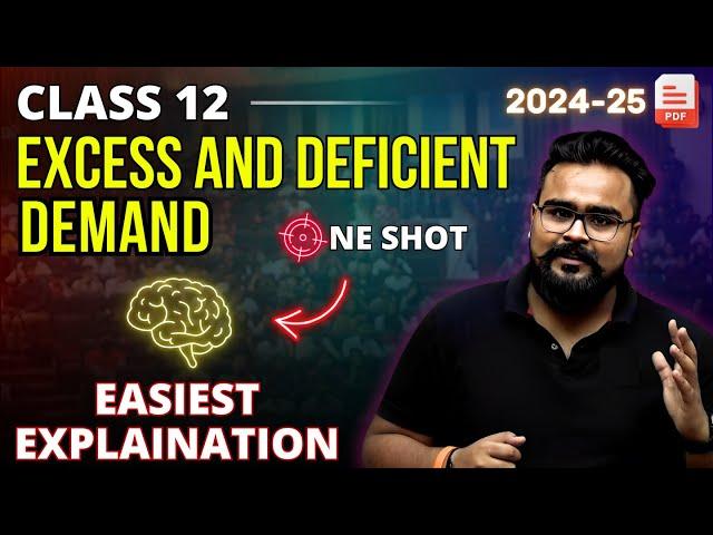 EXCESS AND DEFICIENT DEMAND class 12 ONE SHOT | Macroeconomics | GAURAV JAIN