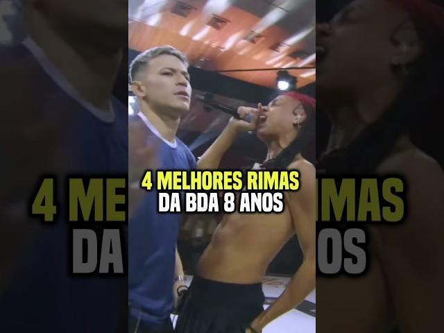 4 melhores rimas da BDA 8 ANOS #rimas #batalhaderima #trapbr #batalhadaaldeia