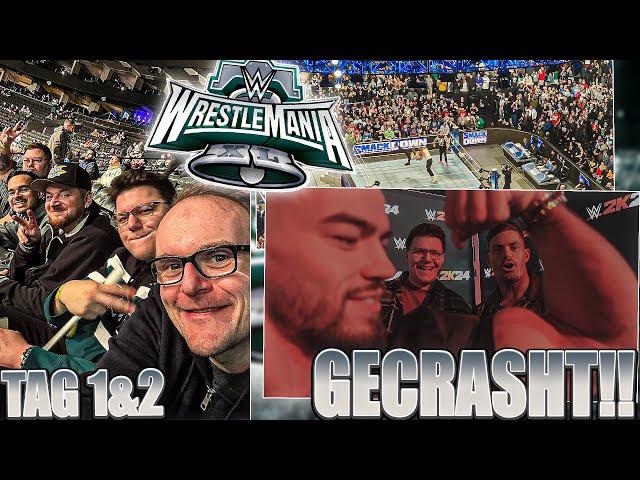 WRESTLER CRASHT UNSER INTERVIEW!! SMACKDOWN VOR WRESTLEMANIA!! | WRESTLEMANIA 40 VLOG TAG 1 & 2