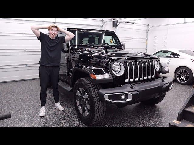 I Bought A 2022 Jeep Wrangler Sahara + DREAM Garage Tour!