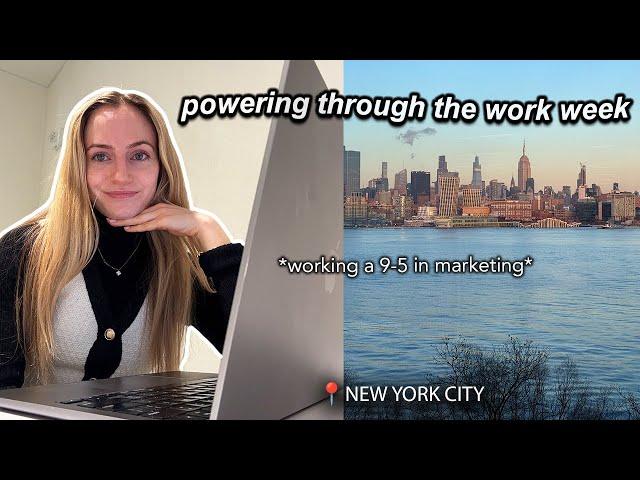 NYC corporate work vlog: working a 9-5 in marketing & powering through a busy work week