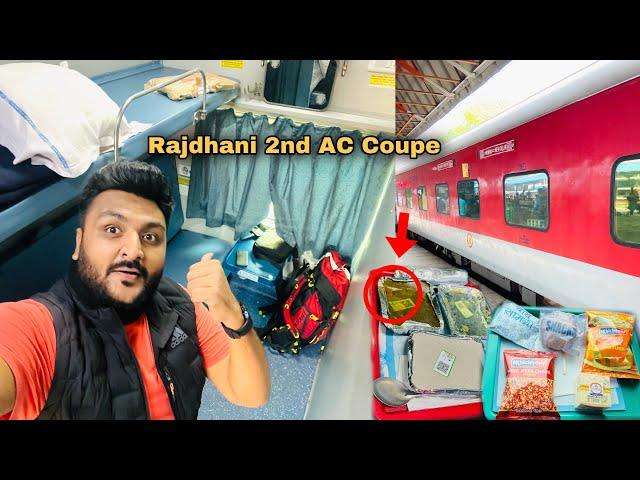 Rajdhani Express Second Class (Coupe) journey || IRCTC food Review  || Indian Railways