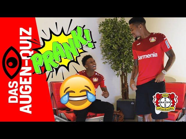 Why am I actually here?  – PRANK!   | Demarai Gray vs. Leon Bailey in "THE EYE QUIZ"