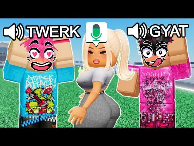 THICC E-GIRL Trolling In Roblox VOICE CHAT 5!