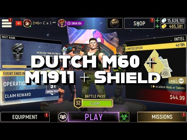 TACTICOOL: MAXED Dutch (50/10) M60 + M1911 Shield