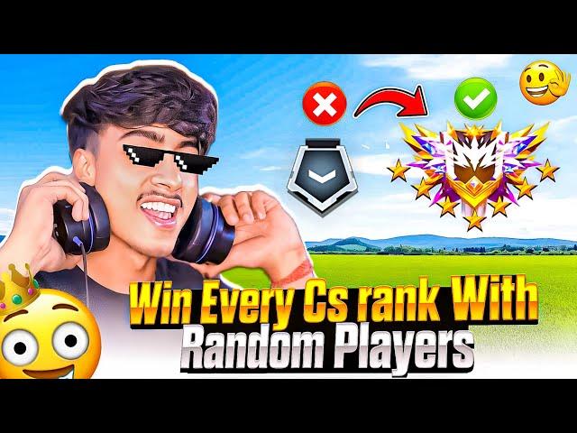 How To Win Every CS RANK With Random Players || Free Fire Pro Tips And Tricks || Gaming Abhirup