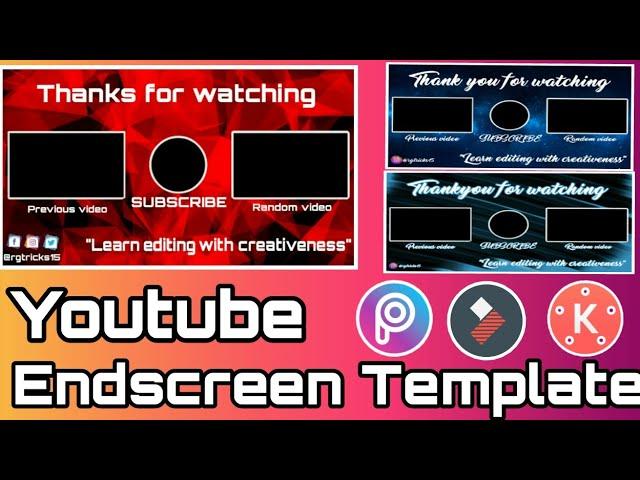 How To Make Cool Outro/End Screen Template On Android