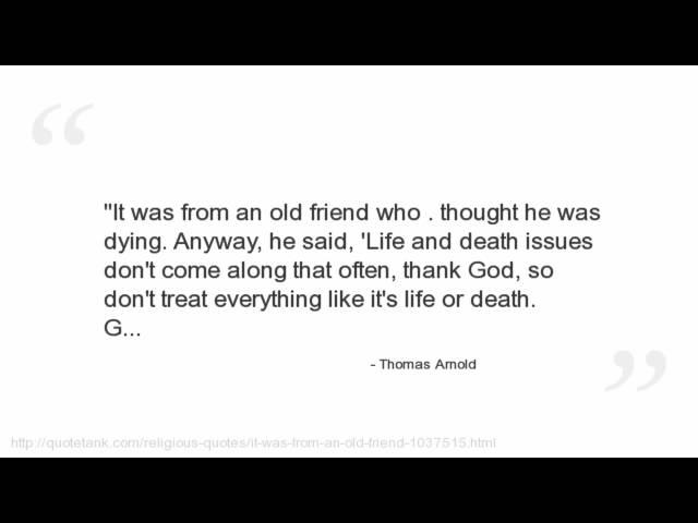Thomas Arnold Quotes