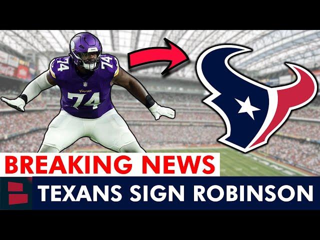 JUST IN  Cam Robinson Signing With Houston Texans In 2025 NFL Free Agency | Texans News
