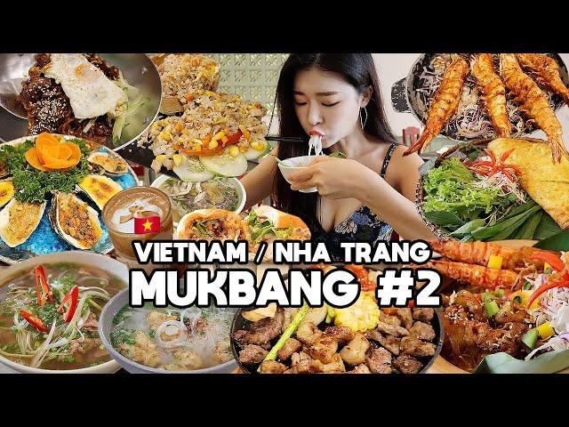 5 MEALS PER DAY  MUKBANG VLOG in NHATRANG VIETNAM #2  | SQUID RICE NOODLE, BBQ, BAHN MI,, EATING!