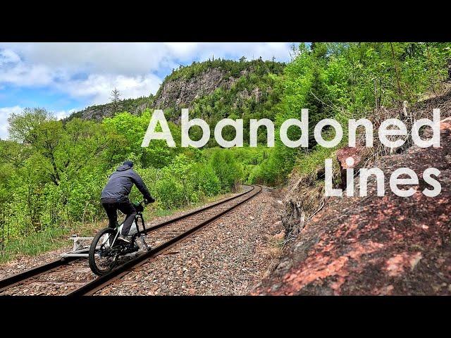 RAIL BIKE Camping Trip - 150 km ride through a Remote Wilderness Canyon on Abandoned Railways