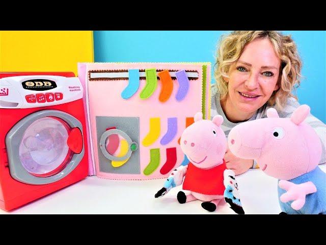 Peppa Wutz und Nicole - 4 Folgen am Stück - Wir lernen die Farben, spielen Hopse und vieles mehr