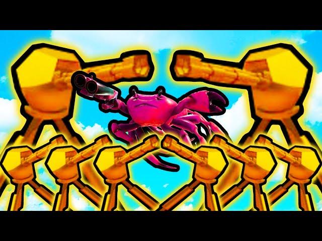 TURRET BUILDS ARE SO BUSTED NOW in Crab Champions!