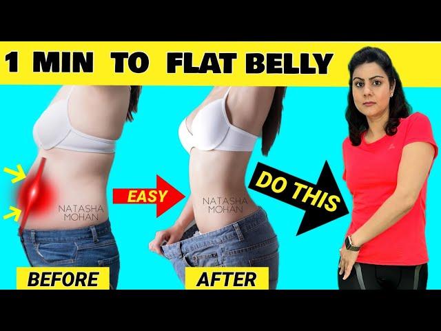 Lose Belly Fat in 14 Days Challenge | Just 1 Min Easy Standing Exercises To Lose Belly Fat At Home