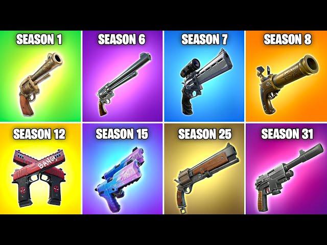 Evolution of All Fortnite Pistols (Chapter 1 Season 1 - Chapter 5 Season 4)