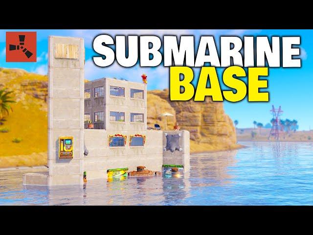 I Built the Most Advanced Solo Submarine Base next to the NEW Harbour - Rust