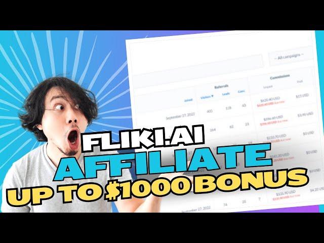 How to Register for the Fliki.ai Affiliate Program and Make Money | Earn $1000 Bonus