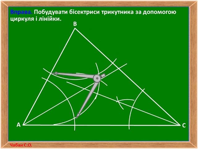 Побудова бісектриси