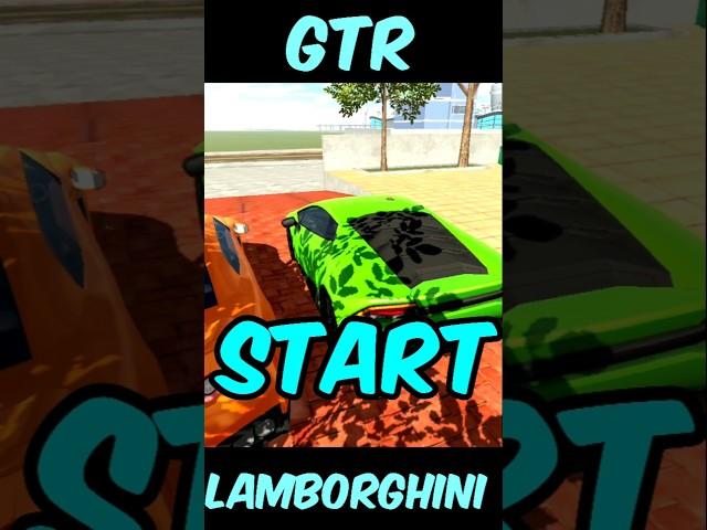 GTR VS LAMBORGHINI CAR RACE || #shortvideo #viralvideo #gaming #officalvideo
