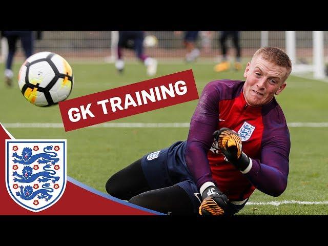 Goalkeeper Training: Long-Range strikes with Hart, Pickford, Forster & Butland | Inside Training