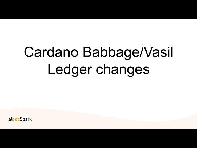 Cardano Vasil hardfork changes explained