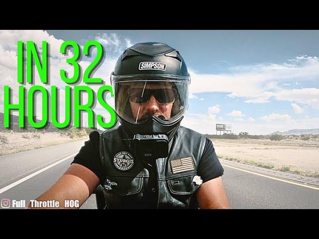 Rode my motorcycle half way across America